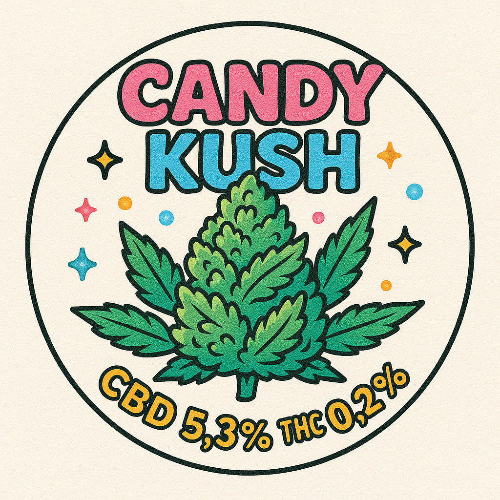 CANDY KUSH- | EU CERTIFIERAD HAMPA | 9.67 % CBD + CBDA